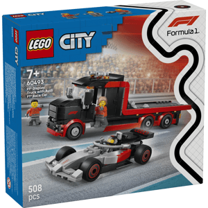 Lego City F1 Flatbed Truck with Audi Car